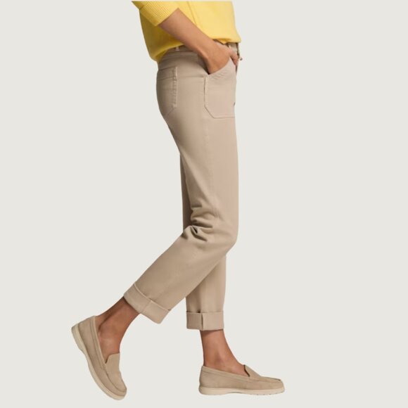 J Jill Straight Leg Ankle Light Vintage Canvas Pants Women Size 14 Regular - Picture 3 of 9